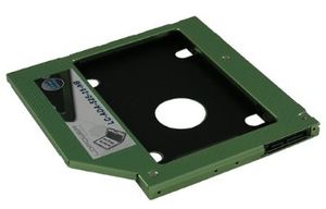 LC-Power LC-ADA-525-25-NB drive bay panel 13,3 cm (5.25") Carrierpaneel Zwart, Groen