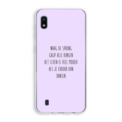 Sprong: Samsung Galaxy A10 Transparant Hoesje