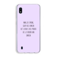 Sprong: Samsung Galaxy A10 Transparant Hoesje