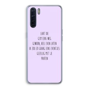 GSM: Oppo A91 Transparant Hoesje