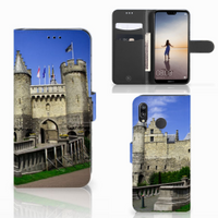Huawei P20 Lite Flip Cover Kasteel - thumbnail