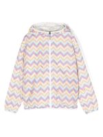 Missoni Kids hoodie à design réversible - Blanc