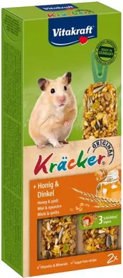 Vitakraft Kräcker hamster honing & spelt 2-in-1