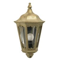 Maritiem plat bronzen buitenlamp - thumbnail
