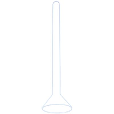 Wc/toiletrolhouder reservoir - metaal - wit - 50 cm - Voor 5 rollen