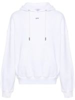 Off-White hoodie en coton à logo imprimé - Blanc - thumbnail