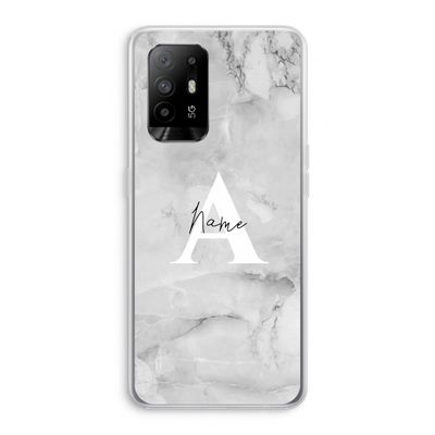Ivory Marble: Oppo A94 5G Transparant Hoesje