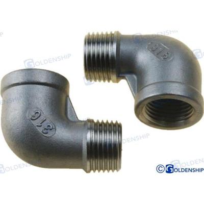 GS30551 - ELLEBOOG 90 M-H INOX 1/2 (2
