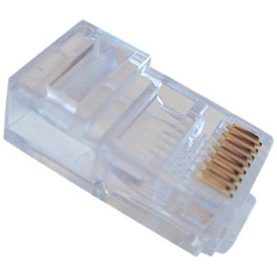 KLEMKO RJ45-8P8C-PS Connector CAT5E 100ST alleen soepele draad 100 stuks (prijs per stuk)
