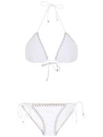 Amir Slama bikini à détails de coutures - Blanc