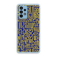 Majorelle Blue Print: Samsung Galaxy A52 Transparant Hoesje