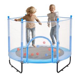 VEVOR Mini Trampoline Indoor Training Rebounder voor kinderen met net 1545 mm Blauw