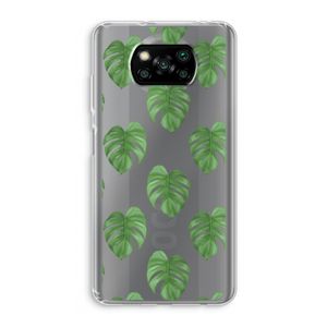 Monstera leaves: Xiaomi Poco X3 Pro Transparant Hoesje
