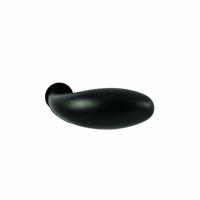 Hardbrass Knopkruk Golf op rond rozet minimal - zwart