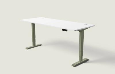 Desktronic HomePro bureau Olijfgroen / Wit / 200x80 cm