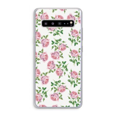 Kleine roosjes: Samsung Galaxy S10 5G Transparant Hoesje
