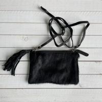 Tas Carol Springbok zwart 23x15cm