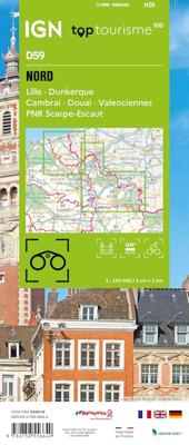 Wegenkaart - landkaart D59 Top D100 Nord | IGN - Institut Géographique National