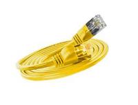 Wirewin 9120042366931 RJ45 Netwerkkabel, patchkabel CAT 6A S/STP 1.00 m Geel 1 stuk(s) - thumbnail