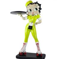 Betty Boop Statue Serveerster Geel Glitter 98 cm