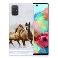 Samsung Galaxy A71 | TPU Hoesje | Paarden
