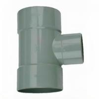 Wavin PVC Verloop T-Stuk 88° 110x75mm 3xMof - Duurzaam & Waterdicht voor Riolering