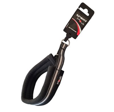 Jack and Vanilla Anti trek sliphalsband - Maat L - Omtrek nek 42 cm - Zwart