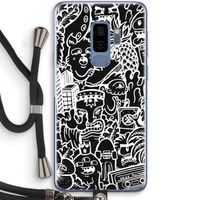Vexx Black Mixtape: Samsung Galaxy S9 Plus Transparant Hoesje met koord