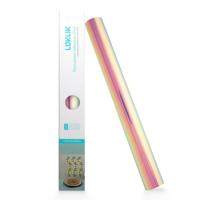 LOKLiK • permanent zelfklevend vinyl holografisch blauwachtig violet 30,5x90cm