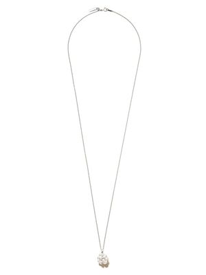 TASAKI collier à pendentif en or blanc 18ct orné de perles Akoya et de diamants - Argent