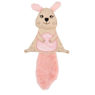 Jack and Vanilla Hondenspeelgoed - Knuffel met knisper - Gerecycled - Konijn - 40 cm