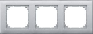 Merten M-Plan afdekraam 3-voudig aluminium 486360