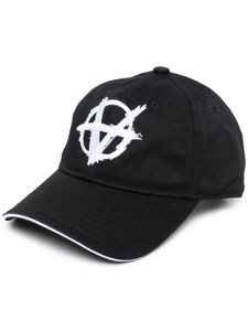 VETEMENTS casquette à logo brodé - Noir