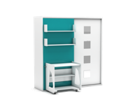 Eenpersoons bedkast Studio Koudschuim matras HR60 - tot 120 KG