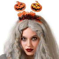 Halloween/horror verkleed diadeem/tiara - met pompoenen - kunststof - dames/meisjes - thumbnail