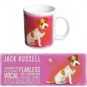 Koffie beker Jack Russell hondje   -