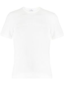 Courrèges t-shirt à logo brodé - Blanc