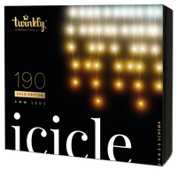 190 AWW LEDs Icicle Lights - Generation II - Twinkly