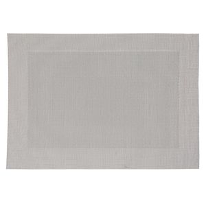 Rechthoekige placemat grijs texaline 50 x 35 cm