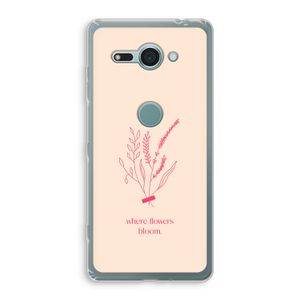 Where flowers bloom: Sony Xperia XZ2 Compact Transparant Hoesje