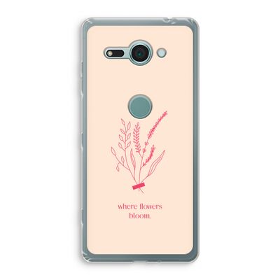 Where flowers bloom: Sony Xperia XZ2 Compact Transparant Hoesje