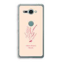 Where flowers bloom: Sony Xperia XZ2 Compact Transparant Hoesje