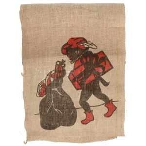 3x Sinterklaaszak van jute 50 x 80 cm   -