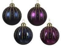 Kerstbal glas d8 cm a4 CCXXXI kerst - Decoris