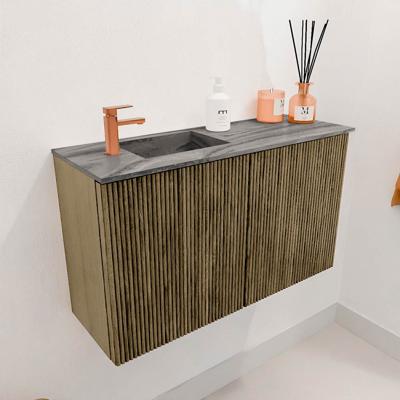 Toiletmeubel Mondiaz Joya Dlux | 70 cm | Meubelkleur Dusk | Faye wastafel Sombra Wasbak Links | 1 kraangat