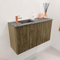 Toiletmeubel Mondiaz Joya Dlux | 70 cm | Meubelkleur Dusk | Faye wastafel Sombra Wasbak Links | 1 kraangat