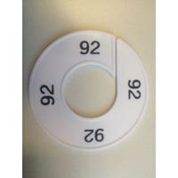 Maatring 9cm wit/zwart 92