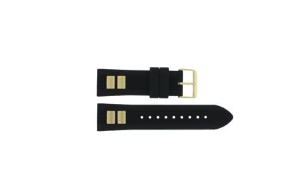 Horlogeband Guess GW0051G2 / W0051G2 / Delta Rubber Zwart 24mm