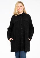 Yoek Blouse-jasje lurex | Zwart | Maat 46/48