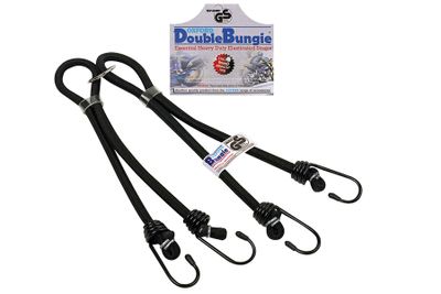 OXC Double Bungee Riem 9x600mm/24" Elastisch - Zwart OXC Double Bungee Riem 9x600mm/24" Elastisch - Zwart